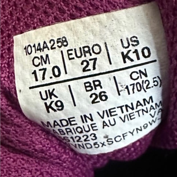 Asics Contend 8 Shoes Girls Size 10 - Picture 7 of 8